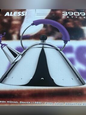 Alessi Michael Graves Tea Kettle Inox 
Italy Virgil abloh off white missing cap